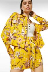 Karen Millen 0A2E5_C* Karen Millen Sárga Virágmintás Ing 38 T5A