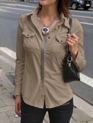 Shein Bézs Gombos Ing S06__M