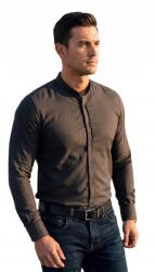  EGO01 grafit színű slim fit ing állógallérral L