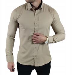 EGO MAN Alkalmi ing slim fit klasszikus oxford szerkezet bézs EGO03 S