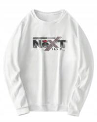Shein Férfi Pulóver Fehér, Melegítő Nyomott Mintával XXL Ł6C (SM2309015825567122)