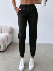 Shein Fekete Military Nadrág Mru S06__S