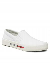 Tommy Jeans Fehér Slip On Pántokkal Az Oldalán Férfi Tornacipő 44 U_a