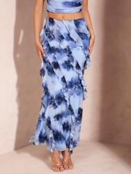 Shein Kék Klasszikus Maxi Szoknya Egyenes Fodros Mintás Shein 34