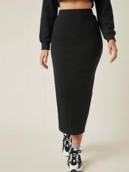 Shein Fekete Ceruzaszoknya Magas Derekú S06__M