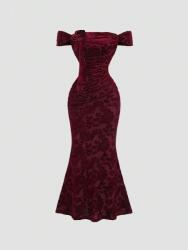 Shein Piros Ruha Virág Mintás S09__XS
