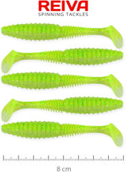  Reiva Zander Power Shad Flash chartreuse 8 cm 3, 18 g 5 db/csomag gumihal