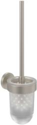 Villeroy & Boch Elements Tender - Perie WC de perete cu suport, sticlă/nichel periat mat TVA15101600064 (TVA15101600064)
