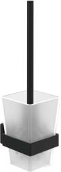 Villeroy & Boch Elements Striking - Perie WC de perete cu suport, sticlă/negru mat TVA152017000K5 (TVA152017000K5)