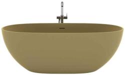 Teko Cadă freestanding, Teko Nubia, din compozit, cu preaplin, 157x65 cm, beige ivory mat (TEKB-3-BIM)