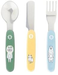 Badabulle Set de tacâmuri pentru copii, 3 piese Set pentru masa bebelusi