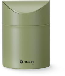 HENDI Asztali szemetes billenőfedéllel, HENDI, 1, 2L, Zöld, ⌀120x(H)165mm (1030995Przem)