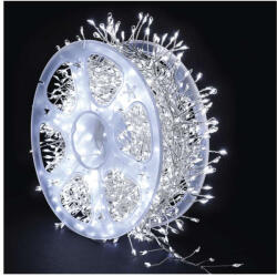 EMOS EMOS D3FC04, LED nano fényfüzér tekercsen, ezüst, 19, 2 m, hideg fehér, időzítő (D3FC04)