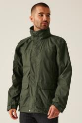 Regatta Férfi kabát, vízálló és légáteresztő Isotex 5000, 145 g/m2, rejtett kapucnival Regatta RETRW463, Dark Olive, 3XL (retrw463do-3xl)