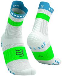 CompresSport Pro Racing v4.0 Run High SS 2026 kompressziós futózokni - Fehér/Zöld - T4 (324448)