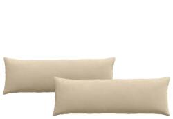 vidaXL Kanapé párnák 2 pcs Krém 120 x 40 cm szövet 42013815 (42013815)