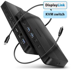 AXAGON HMC-DL-KVM 12in1 DisplayLink KVM Switch (HMC-DL-KVM) - ipon