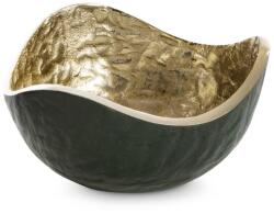  Dekoratív tál sötétzöld, 17x17cm, fém (dropkz_5903571306043)