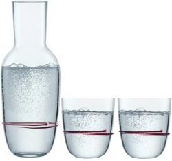 Zwiesel Glas Set pentru apă Aura, 1 carafă și 2 pahare, mov Pahar