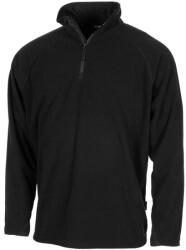 MFH Troyer tricou fleece cu mânecă lungă, negru (00510A.M)