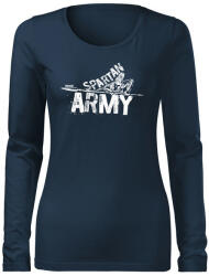 DRAGOWA Slim tricou de damă cu mânecă lungă Nabis 160 g/m2, bleumarin (8361.L)