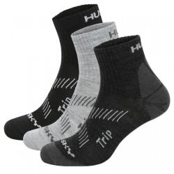 HUSKY Trip șosete 3Pack, negre/gri deschis/gri închis (hsk-HT0-0071-002)