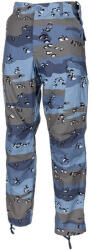 MFH US Combat BDU pantaloni Rip stop, chocolate chip albastru camo (01345W.76/80)