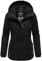 Marikoo Bikoo geacă de iarnă pentru femei cu glugă, neagră/neagră (M-W-210.BIKOO.223.black.black.XXL)