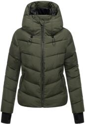 Marikoo Yukanii XVI geacă de iarnă pentru femei cu glugă, Dark olive (M-104-831-YUKANII-XVI-dark-olive-418.M)