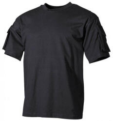 MFH tricou US cu buzunare velcro pe mâneci, negru (00121A.3XL)