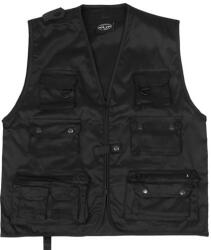 Mil-Tec JAGD vestă de vânătoare sau pescuit, neagră (10701002.L)