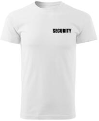 DRAGOWA tricou cu inscripția SECURITY, alb (21485.4XL)