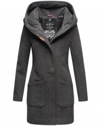 Marikoo MAIKOO palton de iarnă pentru femei cu glugă, Anthracite (M-W-203-MAIKOO-anthracite-904.XXL)
