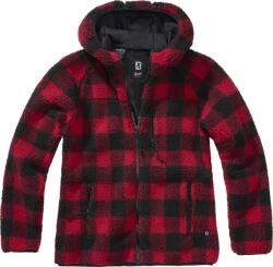 Brandit Teddy geacă fleece pentru femei, Red/black (55005.41.5XL)