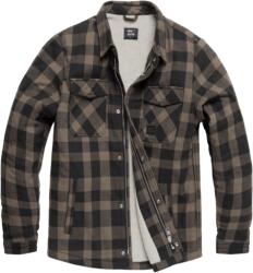 Vintage Industries Craft heavyweight geacă sherpa, gri în carouri (3541.greycheck.3XL)