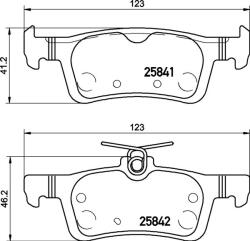  BREMBO fékbetétkészlet, tárcsafék P 24 204 (P 24 204)
