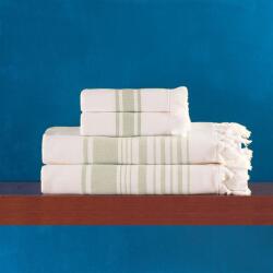 Kirpoglou SPA AMMOS törölközők, 340g, Cream/Olive Méret: 50x90 arctörölköző
