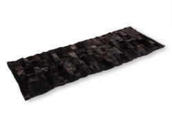 Wooline Covor din piele de oaie, maro închis, neted 160 x 60 cm Covor