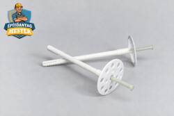 Masterplast Thermomaster D tárcsás hőszigetelő dűbel műanyag beütőszeggel 10/160 mm (250 db)