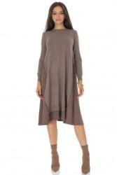 RohBoutique Rochie midi oversize din tesatura cu lana Maro Roh DR4795