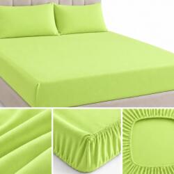 Pucioasa Husa pat din tricot cu elastic saltea 140x200, verde lime