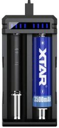 XTAR SC2-C gyors akkutöltő 2 töltő csatorna Li-ion akkuhoz max 3A (AC332004)