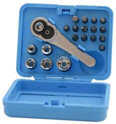ELMARK 20pc Socket & Screwdriver Bit Tool Set Crv (598121)