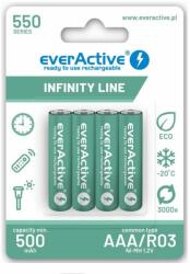 everActive Infinity Line AAA (HR03) Ni-Mh akku 500mAh 1, 2V BL/4 (EVHRL03-550)