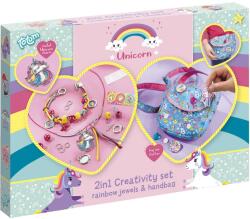 Totum Set creativ 2 în 1 brățări curcubeu și gențuță cu unicorni Totum (8714274071360)