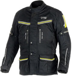 GMS Geaca moto textila GMS Terra Eco - barbati, touring, ventilata, protectii CE umeri coate - Negru Galben (GMS-ZG55014-350-S)