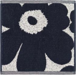 Marimekko Prosop de față Unikko 30 x 30 cm, albastru închis-alb, din bumbac și in (074032-851) Prosop