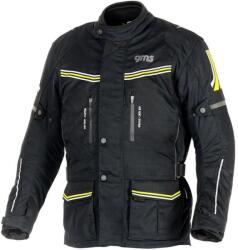 GMS Geaca moto textila GMS Terra Eco - barbati, touring, ventilata, protectii CE umeri coate - Negru Galben (GMS-ZG55014-350-M)