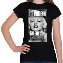 printfashion MARILYN MONROE IDÉZET - Női póló - Fekete (18555148)