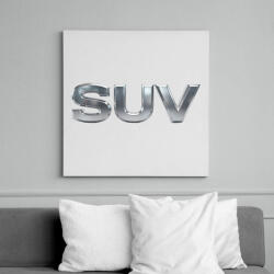 printfashion SUV 3D felirat stúdióvilágítással - Vászonkép - Fehér (18584805)